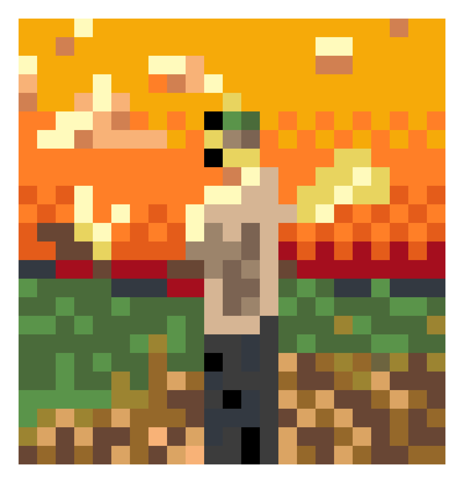 Flower boy, pixel art by florentinaaxo