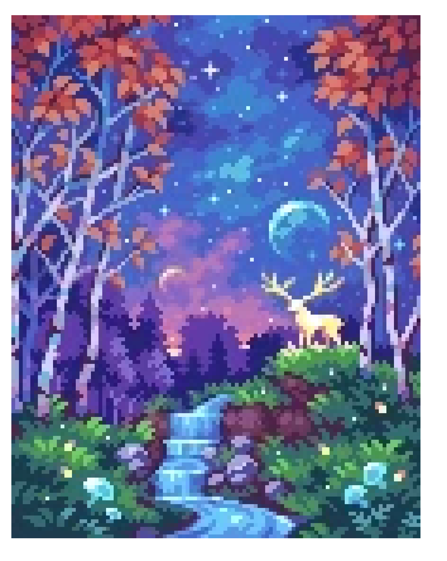Fairy forest, pixel art by LemonSlayer