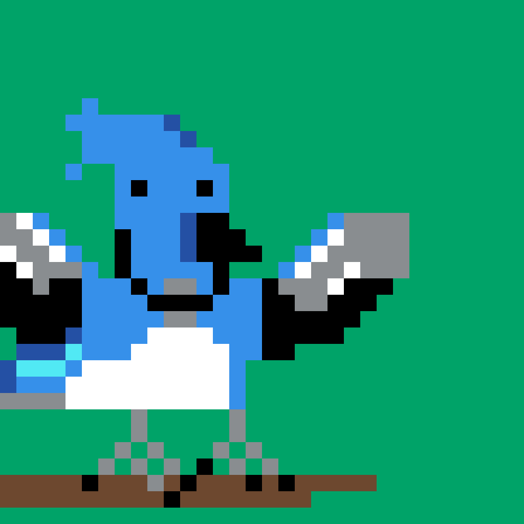 Bird pixel art by Tiny Robot for the September 21, 2026 daily prompt