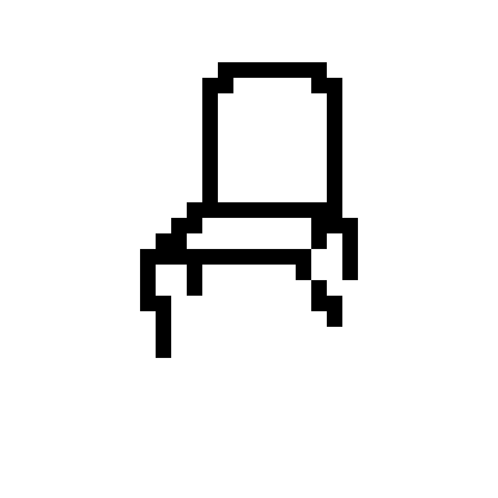 Chair pixel art by Electric Legend for the October 25, 2026 daily prompt