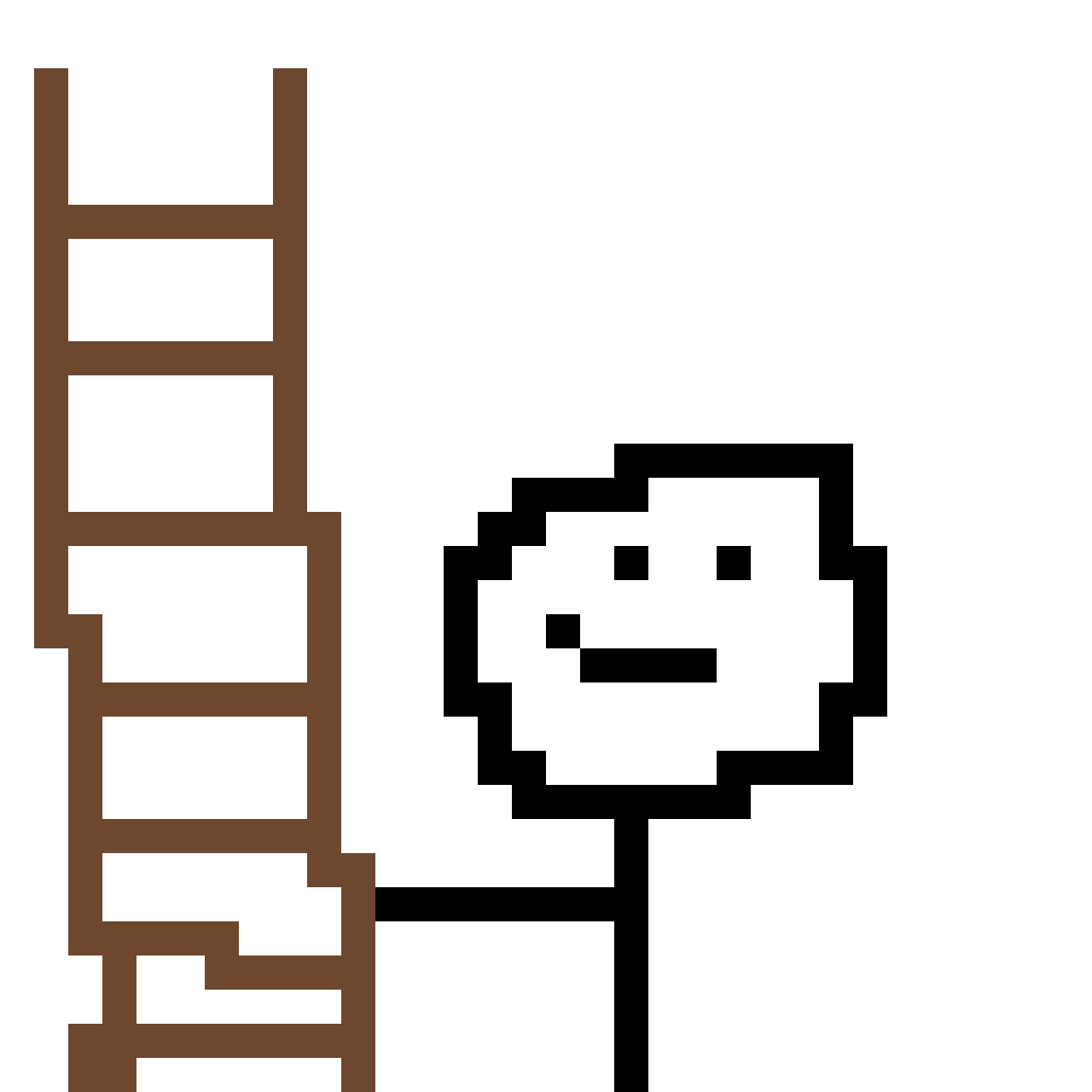 Ladder pixel art by Happy Penguin for the October 15, 2026 daily prompt