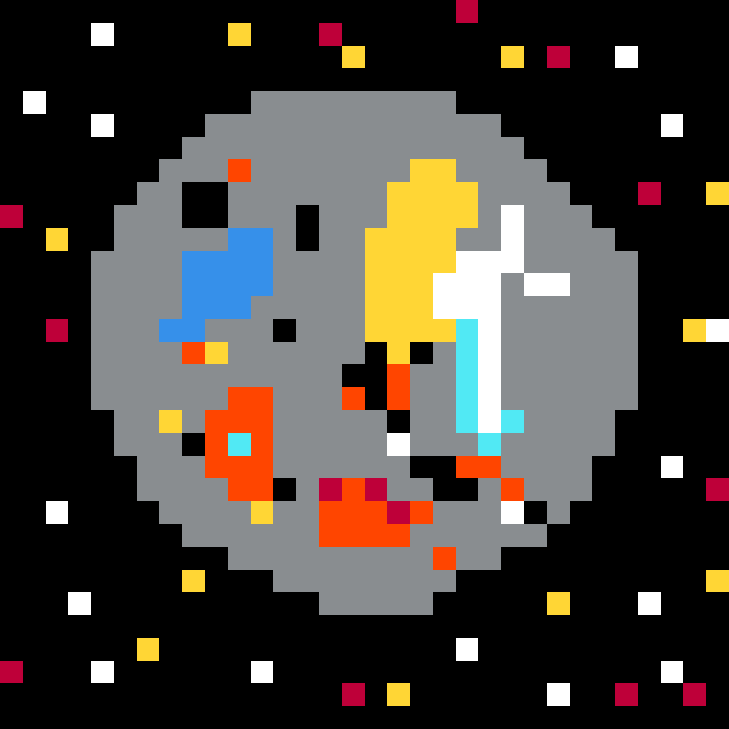 Moon pixel art by Tiny Robot for the September 23, 2026 daily prompt