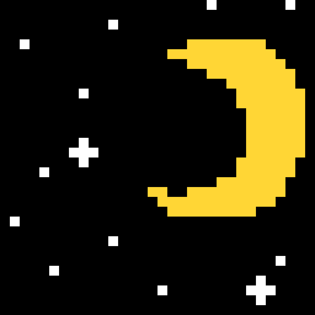 Moon pixel art by Lusou for the September 23, 2026 daily prompt