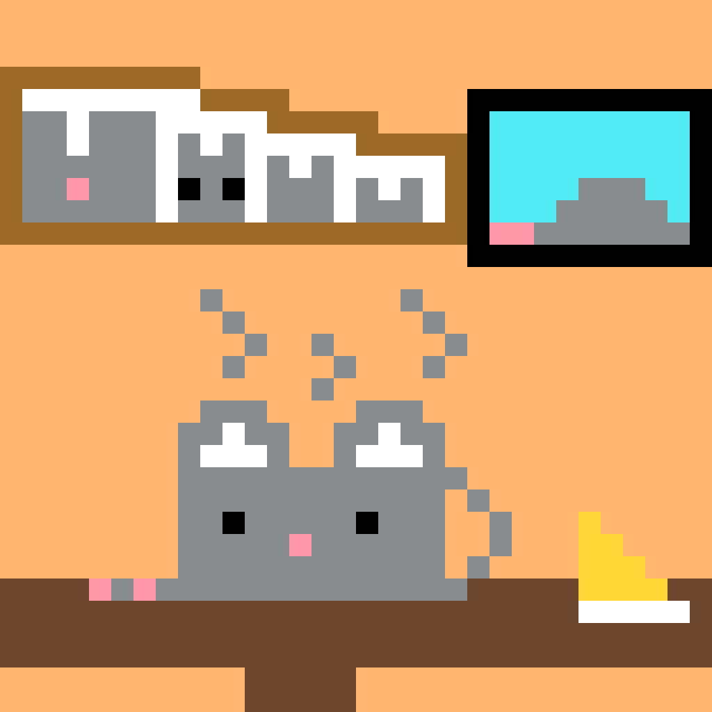 Mug pixel art by Tiny Robot for the September 19, 2026 daily prompt